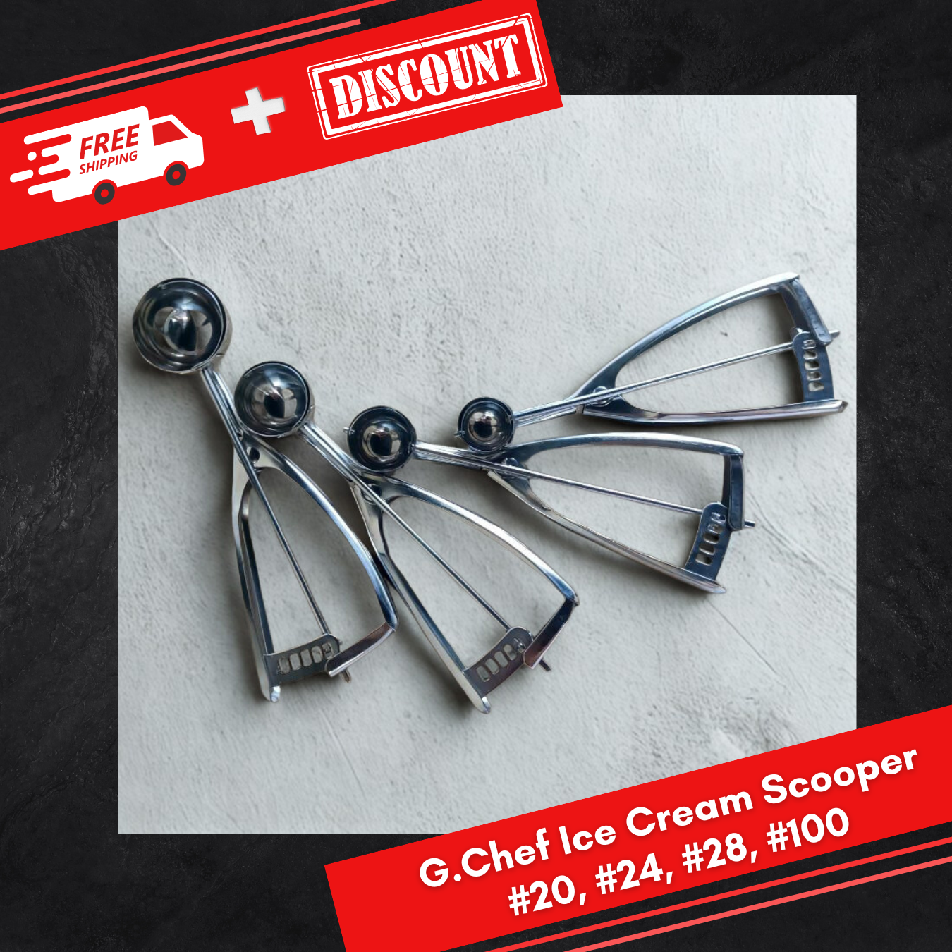 Ice Cream Scooper G.chef Restaurant-grade