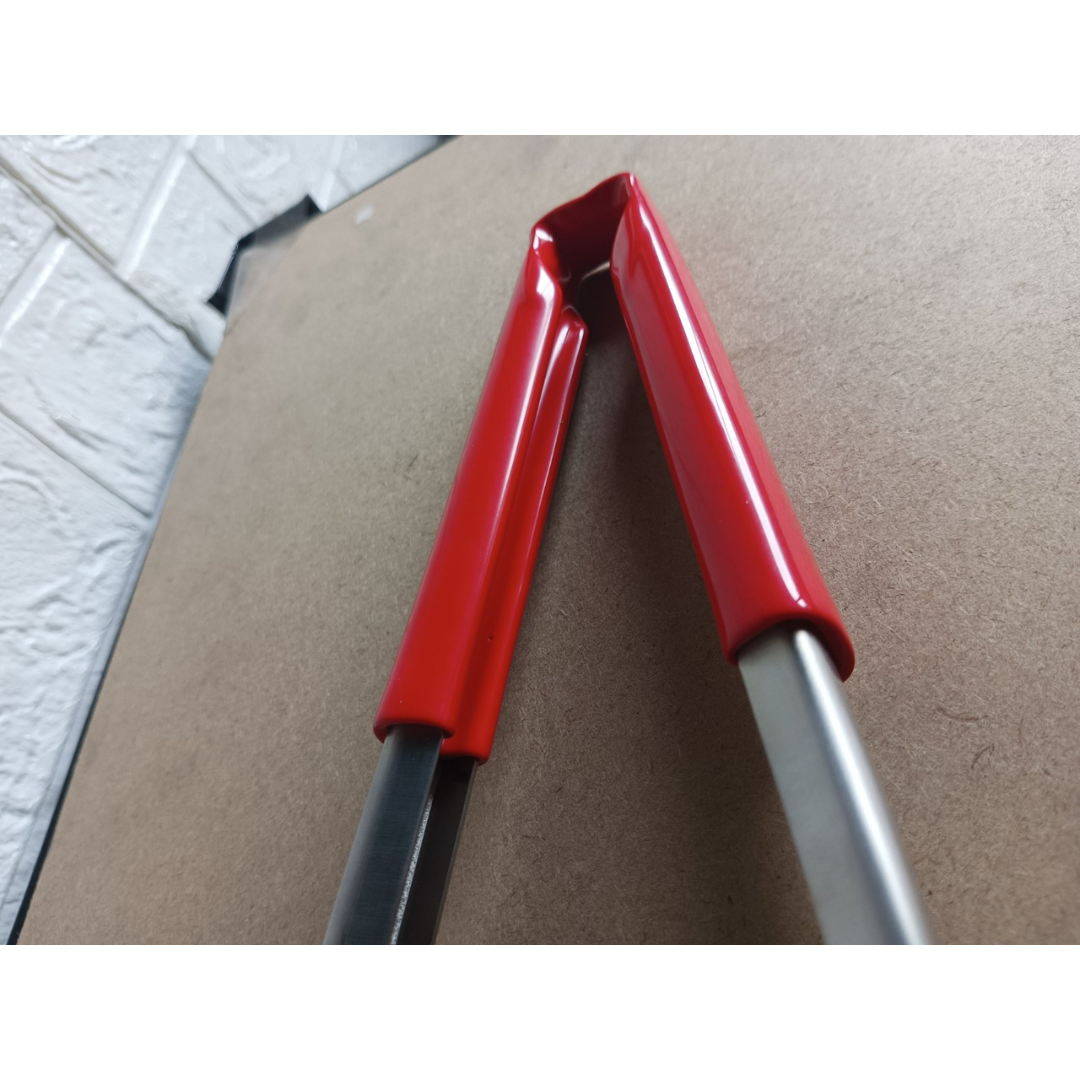 Gchef Kitchen Wedge Grip Tongs 12inch with Color Coated Handle
