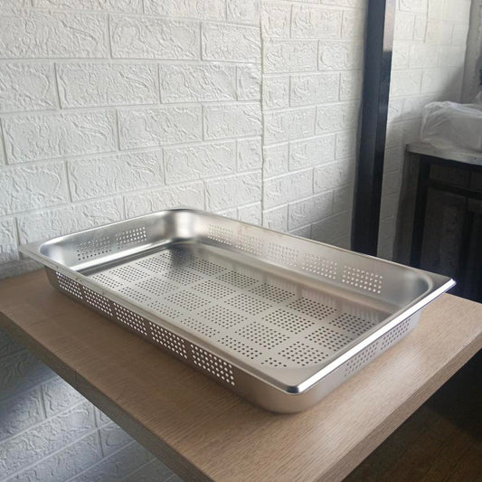 GN Food Pan Perforated 1/1, 1mm Thick High Quality Thick Stainless Steel