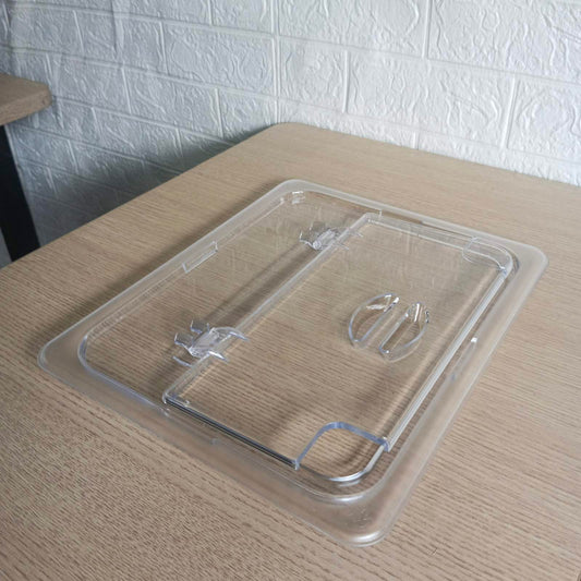 Food Pan Cover 1/2 Clear Flip Lid