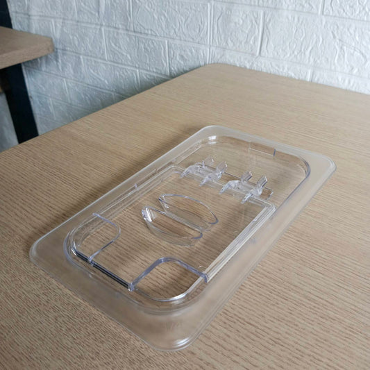 Food Pan Cover 1/4 Clear Flip Lid