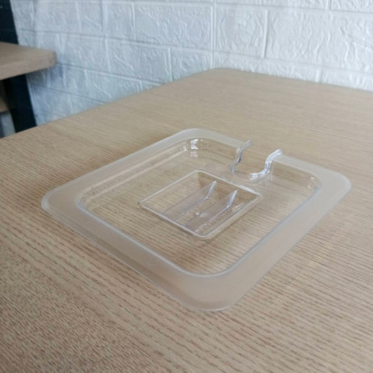 Food Pan Cover 1/6 Clear with Notch
