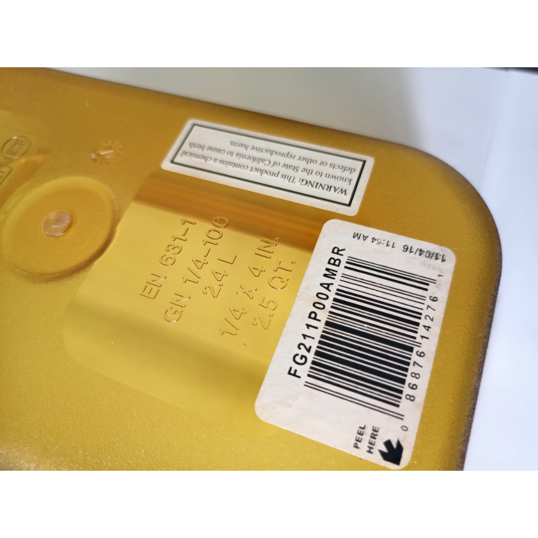 Rubbermaid 1/4 x 4inch Depth Amber RCP211P