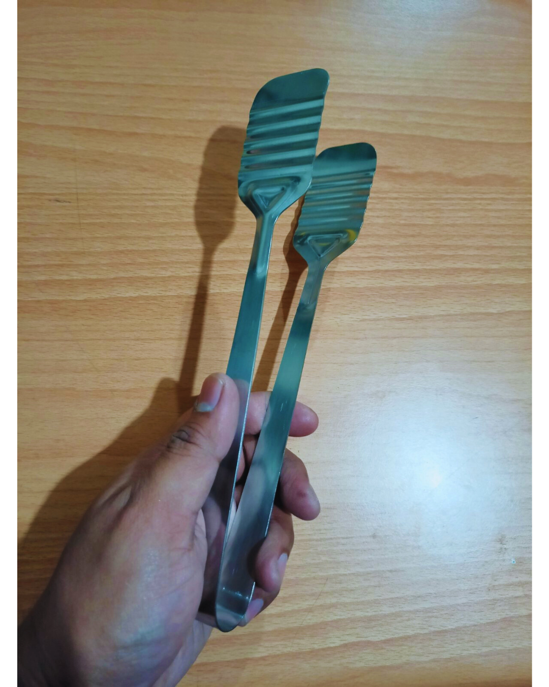 Flat Tongs Arrow Wave 1mm Thick Stainless Steel, 3pcs