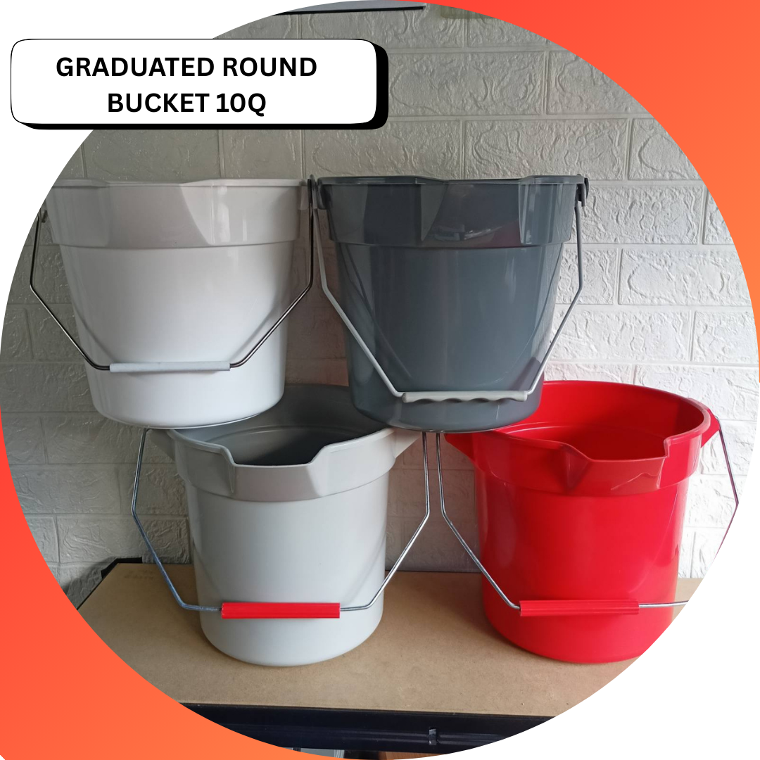 Bucket 10qt Round with Spout and Handle 1pc