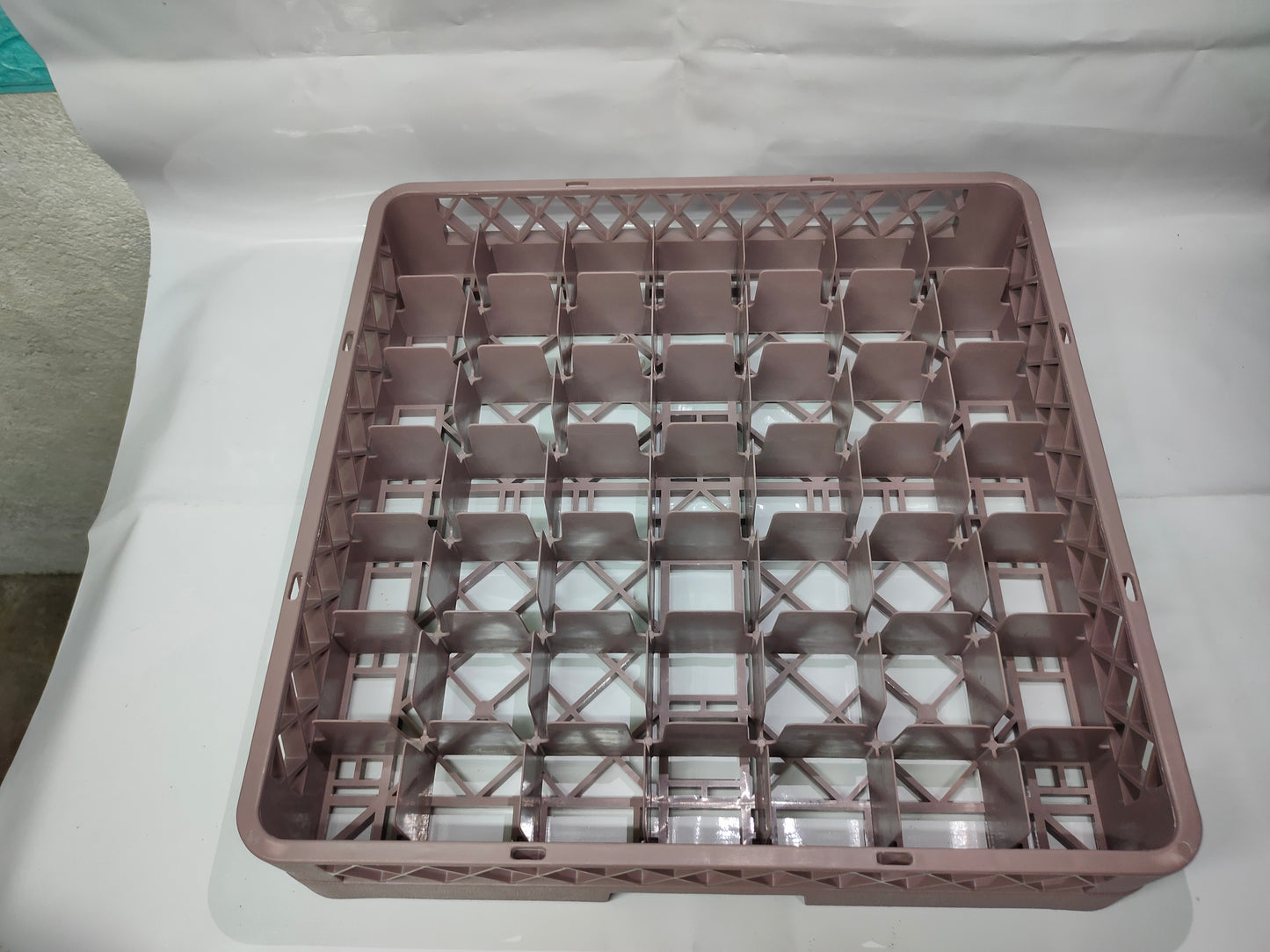 Dishwashing Machine 49 Plaid Cup Rack Gray Brown 1pc