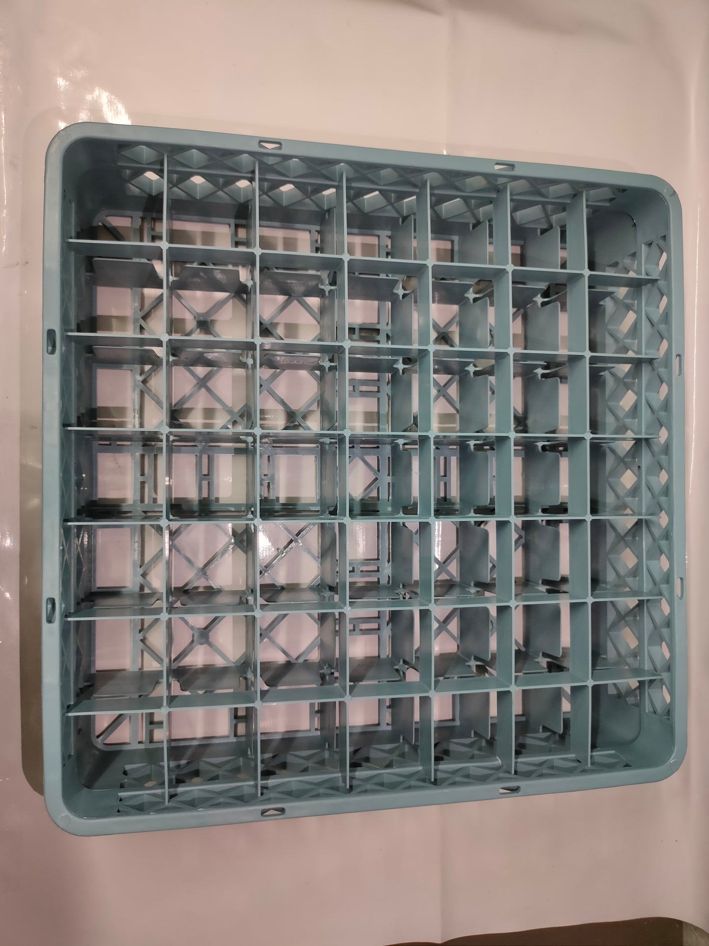 Dishwashing Machine 49 Plaid Cup Rack Gray Brown 1pc