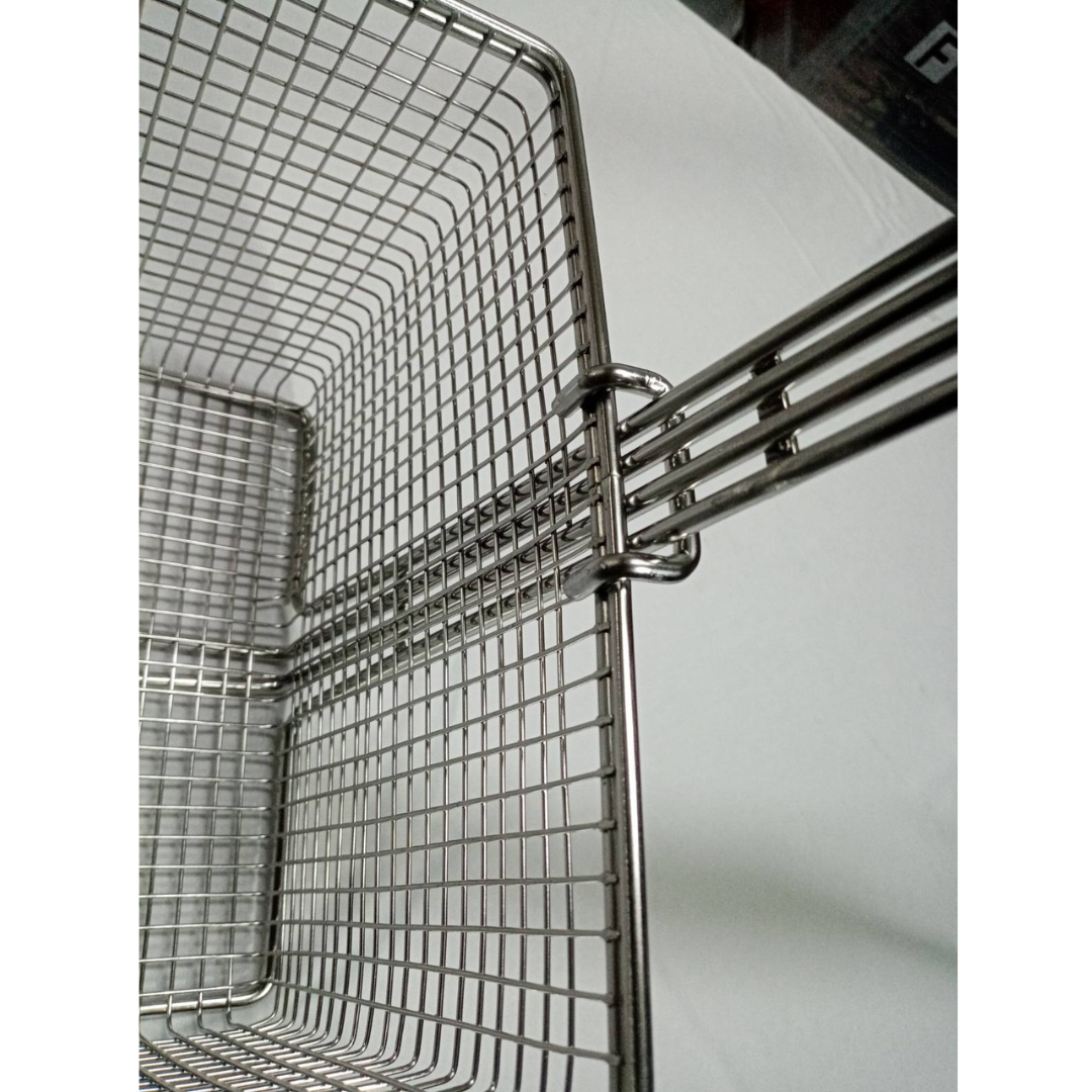 Fry Basket Full-Vat Segmented Stainless Steel 201 with clamp support