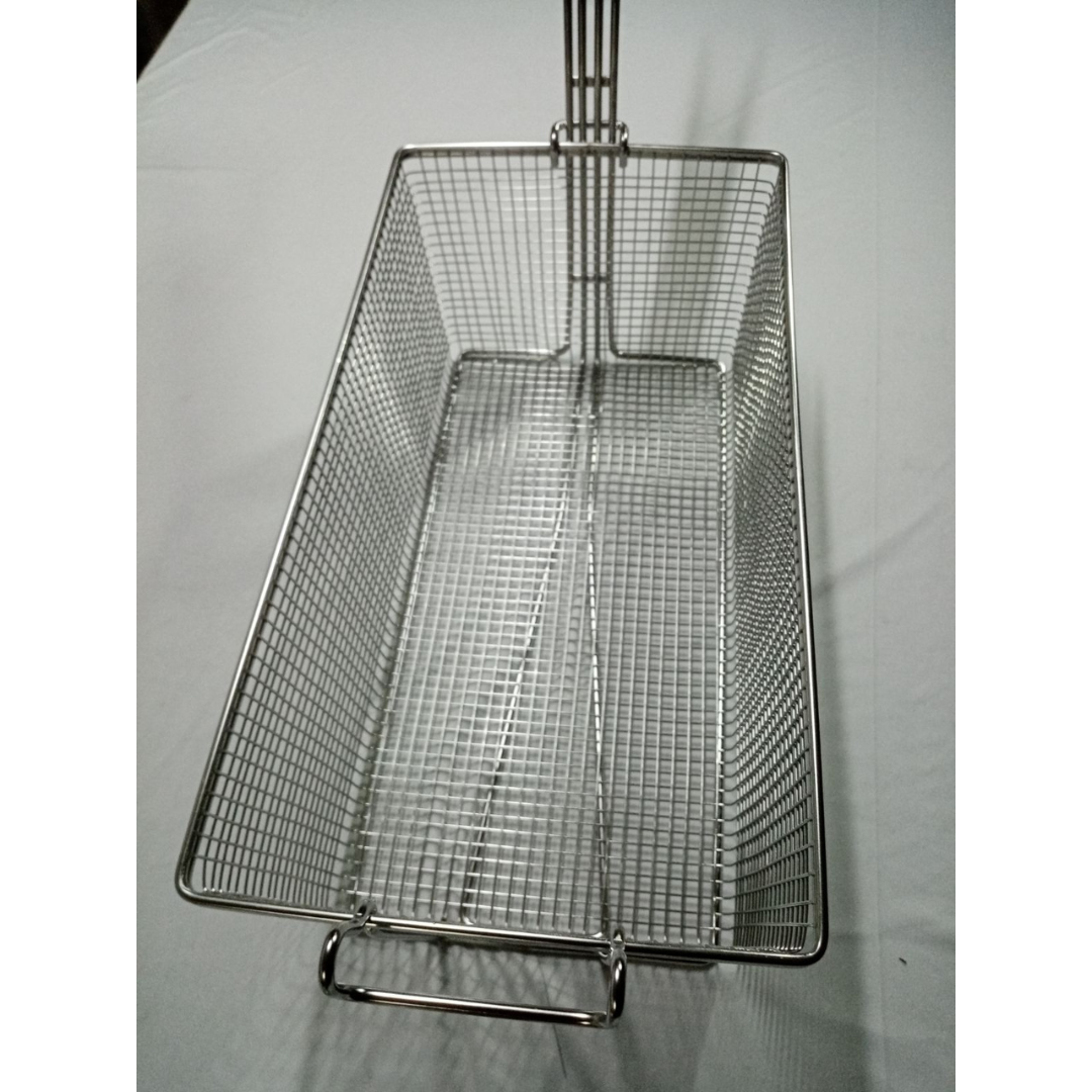 Fry Basket Full-Vat Segmented Stainless Steel 201 with clamp support