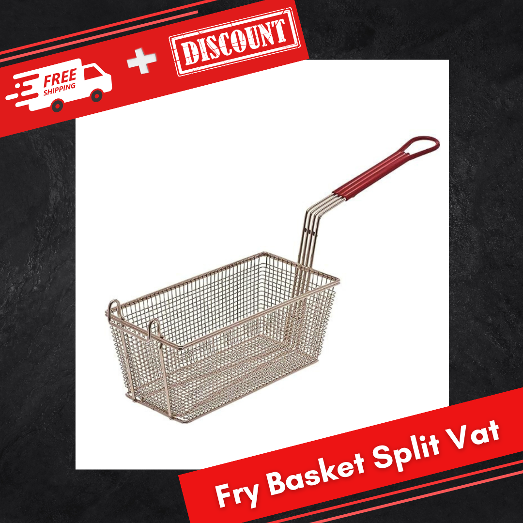 Fry Basket 2pcs 33.5x16.5x15cm Split-Vat Type