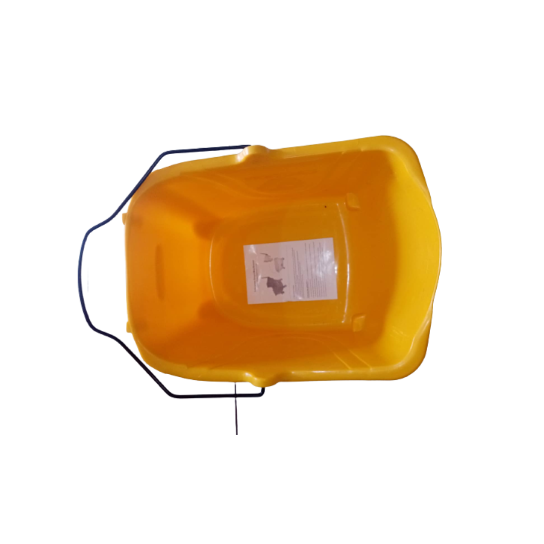 Mop Squeezer Mop Wringer with Bucket Side Press Heavy Duty Single Mop Bucket 32L, 1 Set