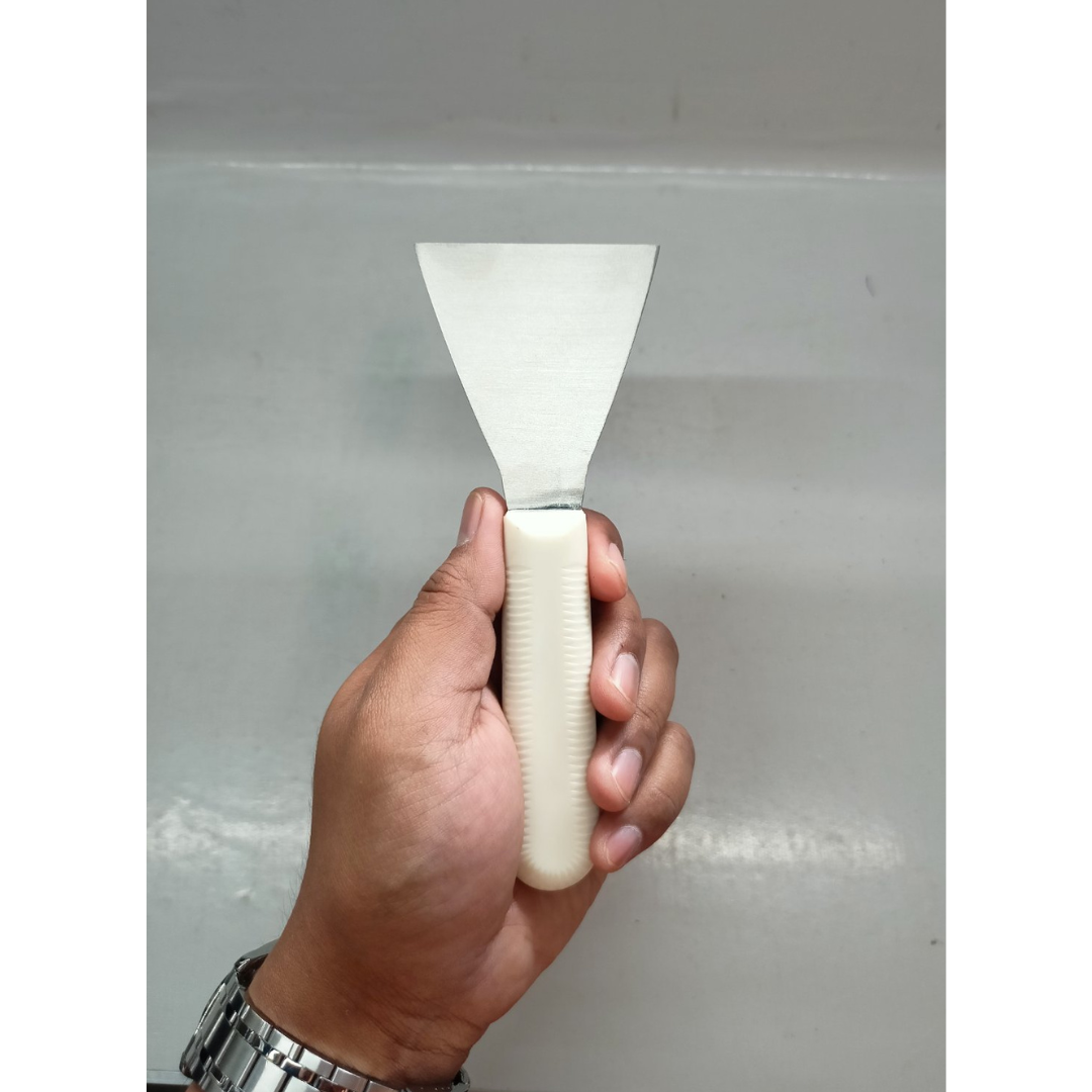 Scraper Cream Handle Stainless Steel 1 mm Thick
