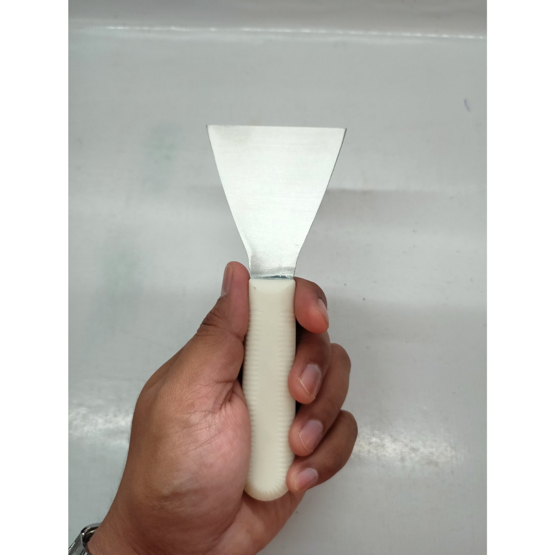 Scraper Cream Handle Stainless Steel 1 mm Thick