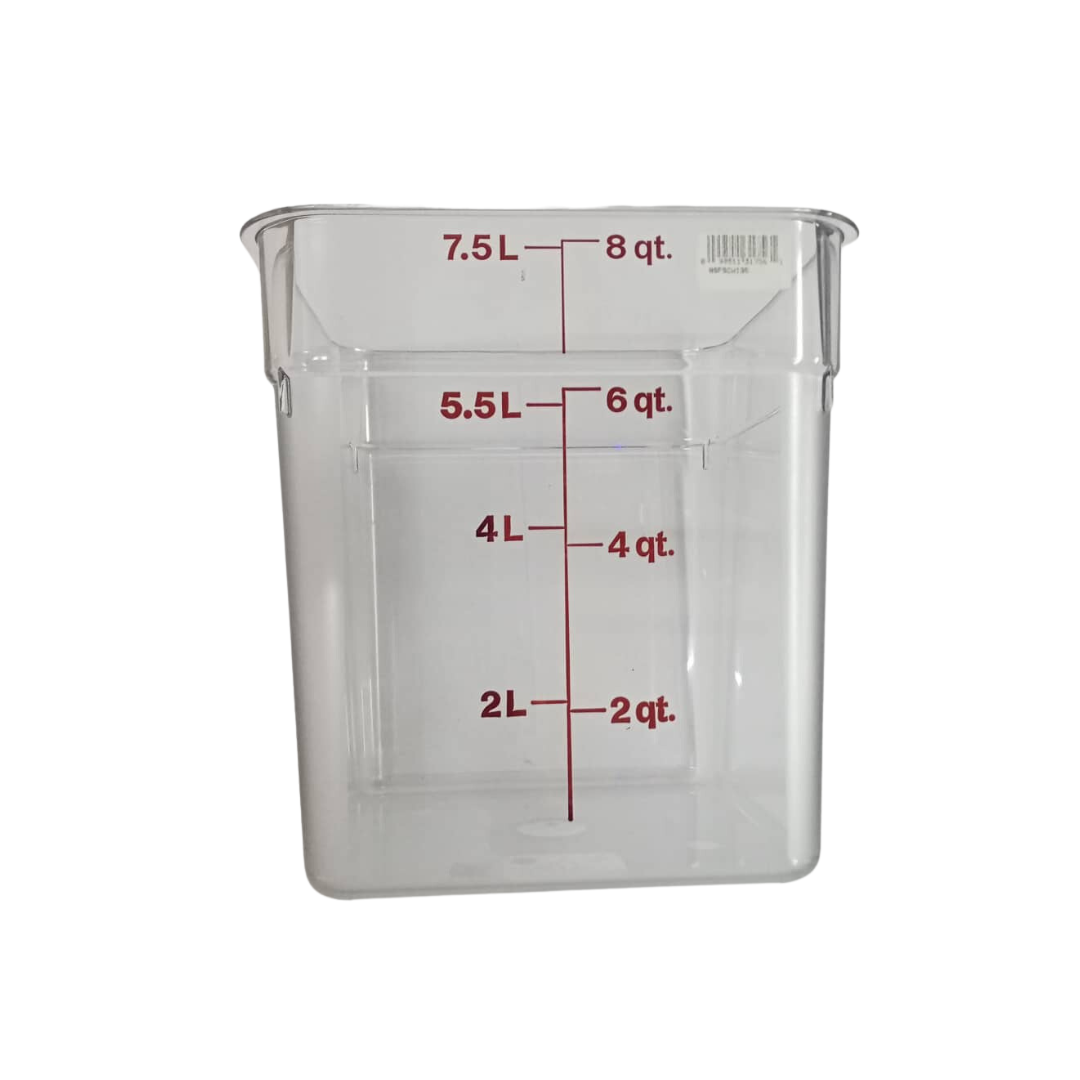 Cambro Camsquare 8Q 8SFSCW135 with Cover