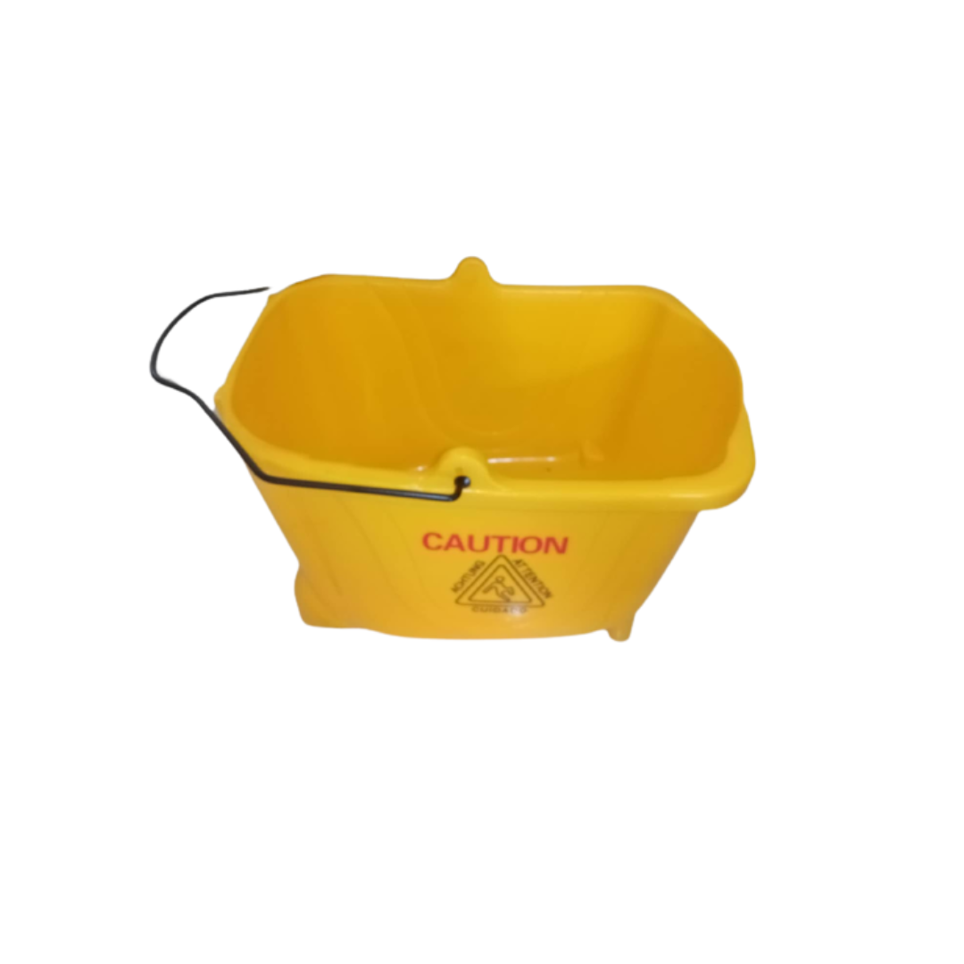 Mop Squeezer Mop Wringer with Bucket Side Press Heavy Duty Single Mop Bucket 32L, 1 Set