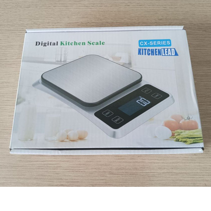 Kitchen Weighing Scale 5kg Water Resistant KitchenLead Gray