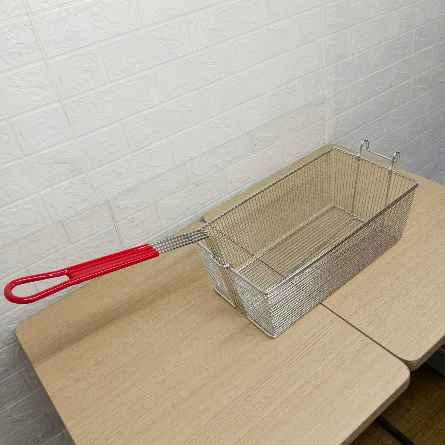 Fry Basket Full-Vat Segmented Stainless Steel 201 with clamp support
