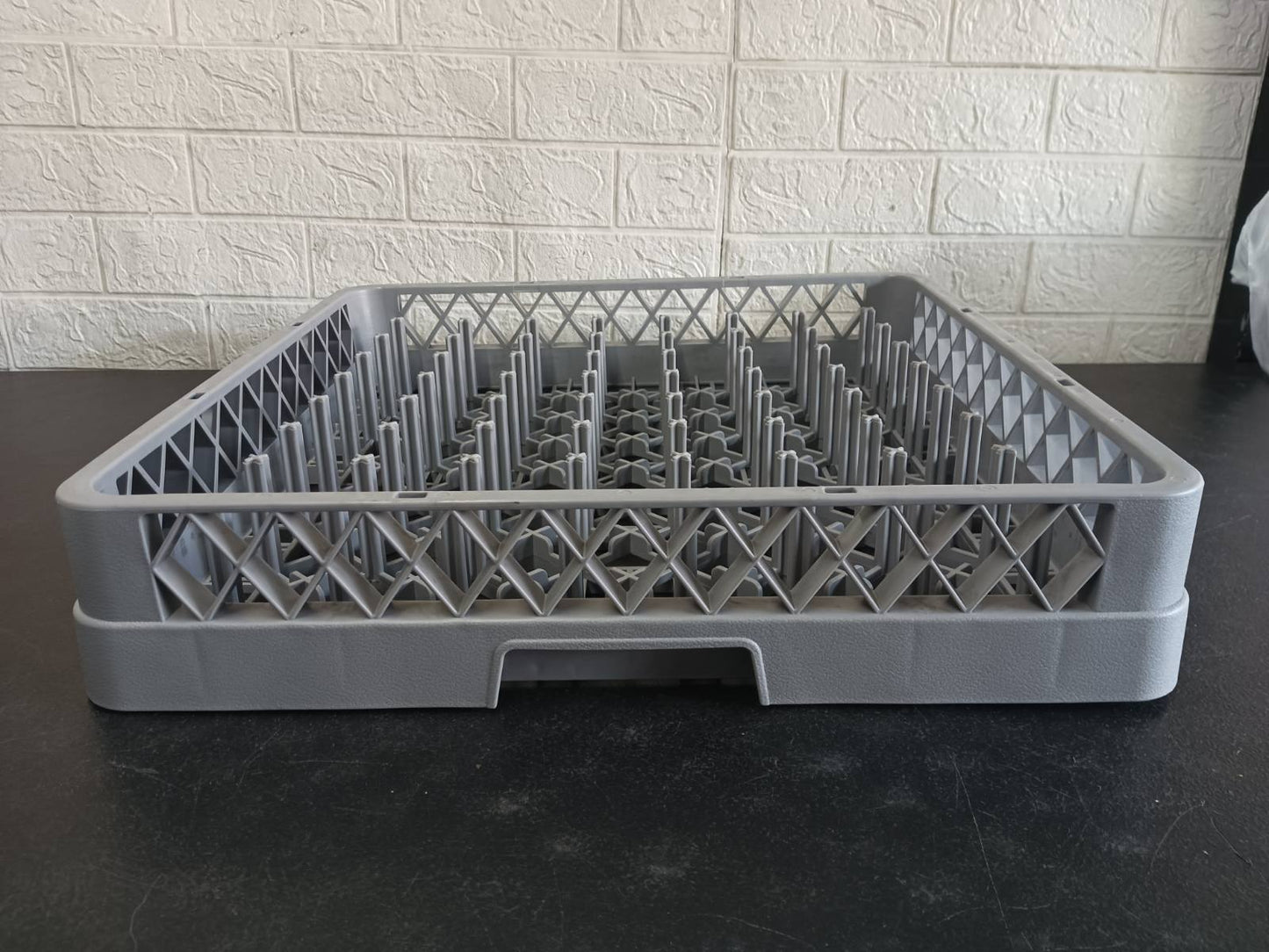 Dishwashing Machine Plate Rack 64 Pins Infineat Gray X Design
