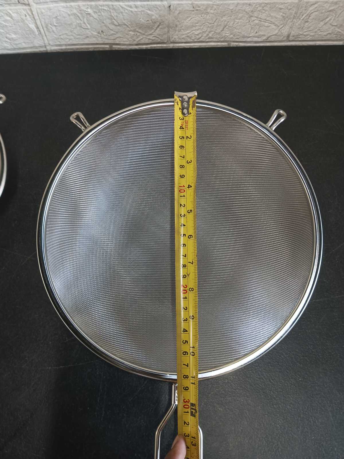 Double Mesh Stainless Strainer 19cm/28cm diameter Two Ears