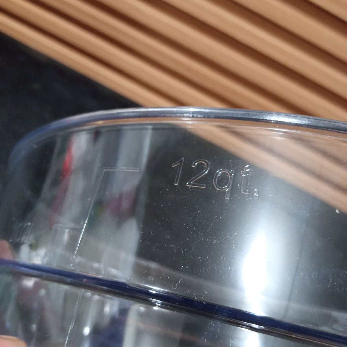 KitchenLead Clear Food Storage Container Round Polycarbonate with Cover