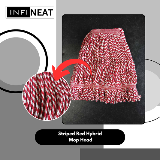 Mop Head Infineat Stripe Colors Red-White New
