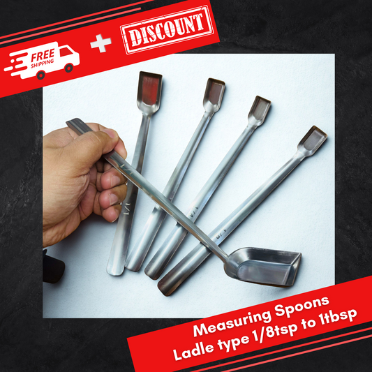 Measuring Spoon 5pcs per Pack Rectangular Ladle-type SS