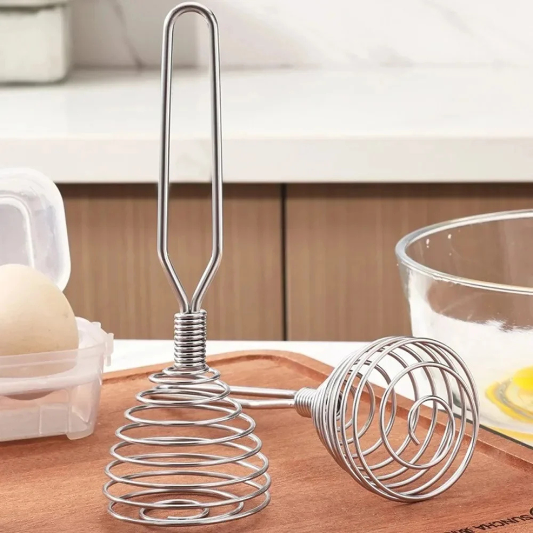Spring Coil Wire Whisk Stainless Steel Round