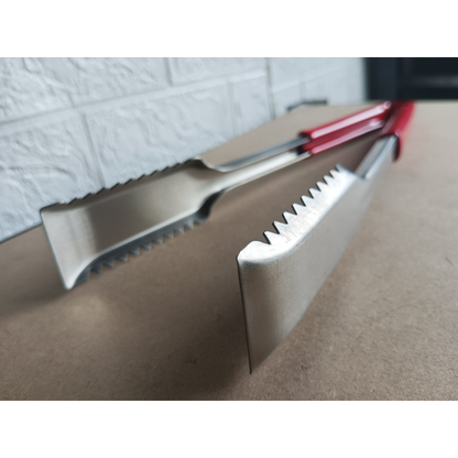 Gchef Kitchen Wedge Grip Tongs 12inch with Color Coated Handle