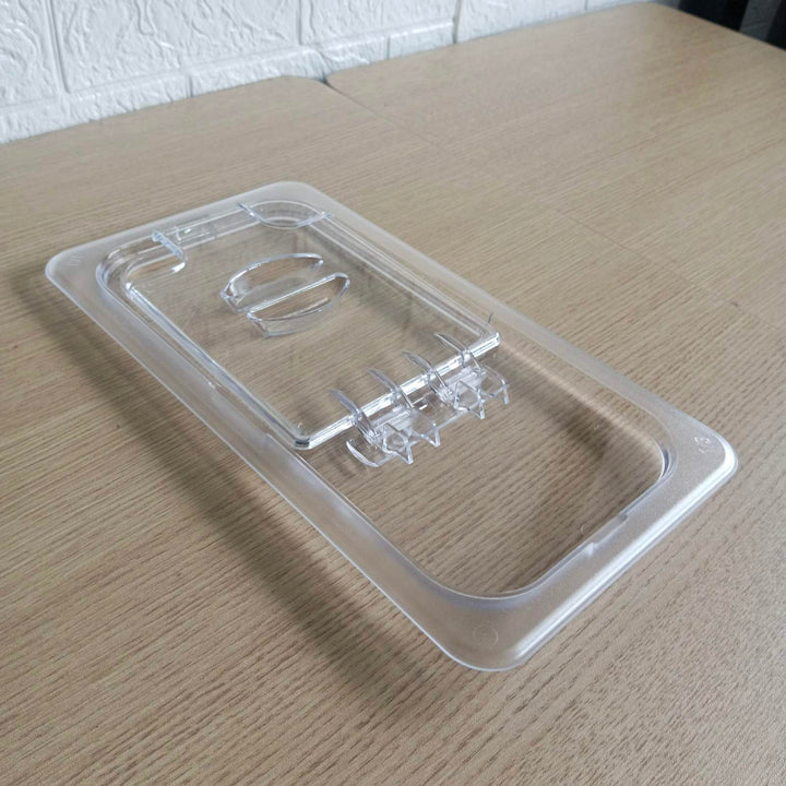 Food Pan Cover 1/3 Clear Flip Lid