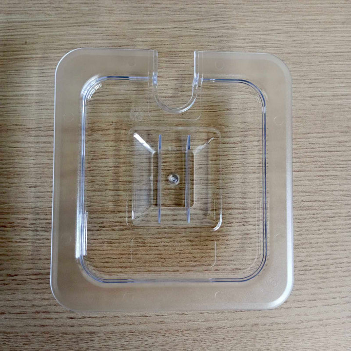 Food Pan Cover 1/6 Clear with Notch