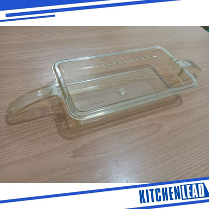 KitchenLead Amber Food Pan 1/3 x 2in 2 Handle Hot Food Pan