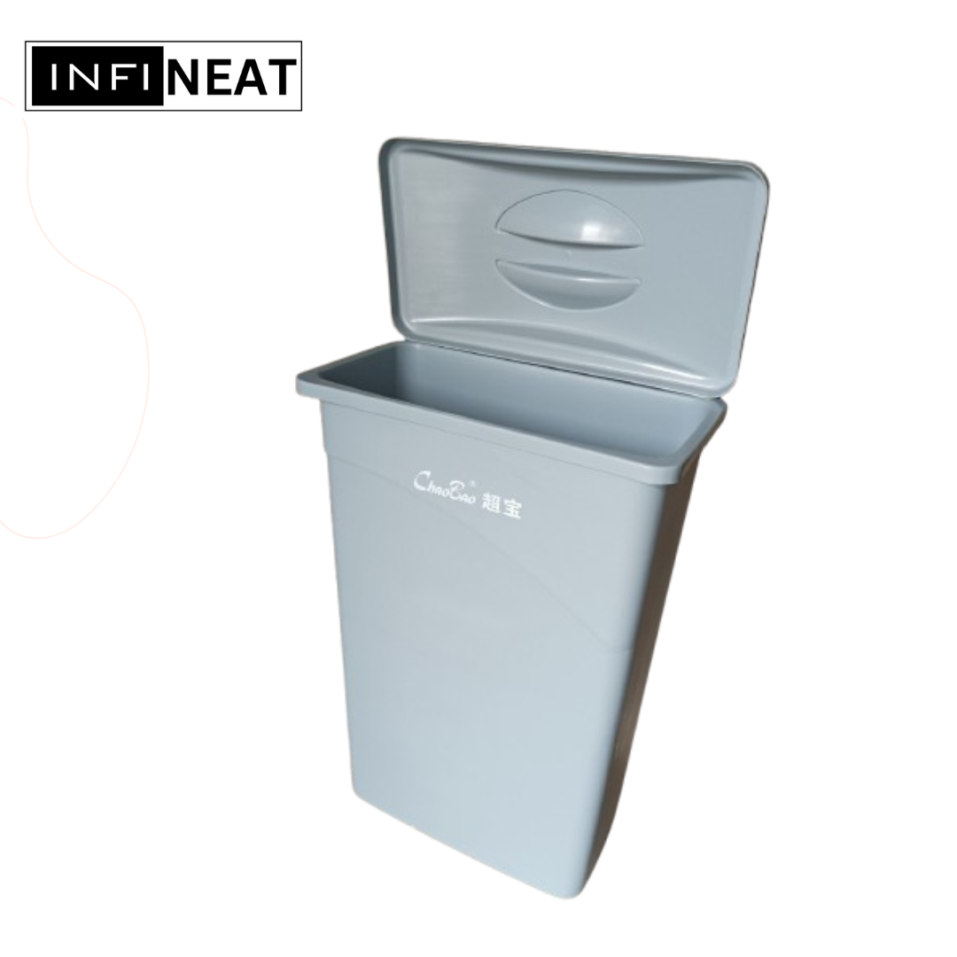 ChaoBao 80L Slim Bin TrashBin Set Gray