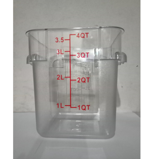 Food Storage Container 4Q Restaurant Grade, 2pcs