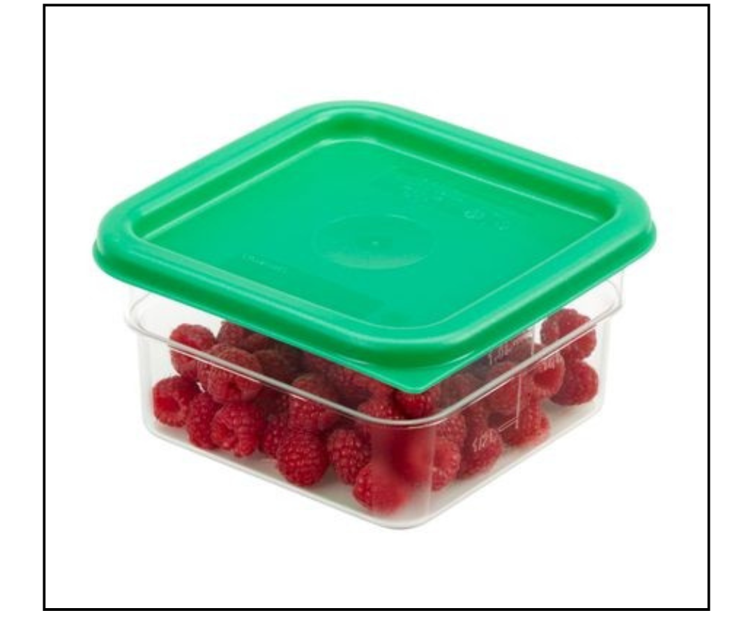 Cambro Camsquare 2Q  2SFSCW with Cover