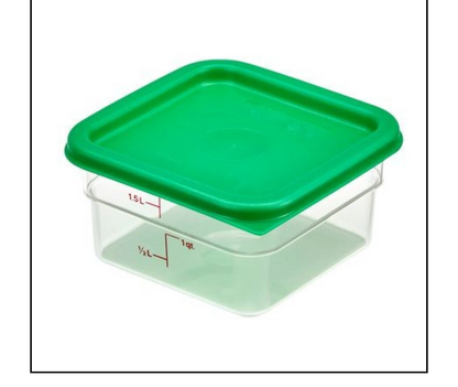 Cambro Camsquare 2Q  2SFSCW with Cover