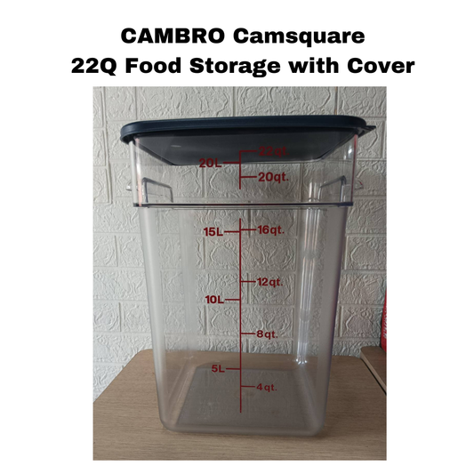 Camsquare Authentic Cambro Brand 22Qt With COVER