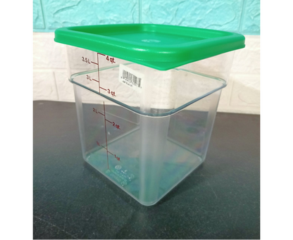 Cambro Camsquare 4Q 4SFSCW Food Storage with Cover