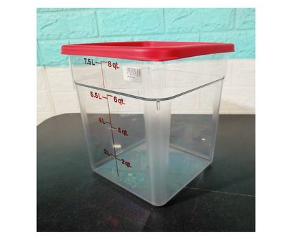 Cambro Camsquare 8Q 8SFSCW135 with Cover