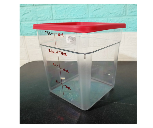 Cambro Camsquare 8Q 8SFSCW135 with Cover