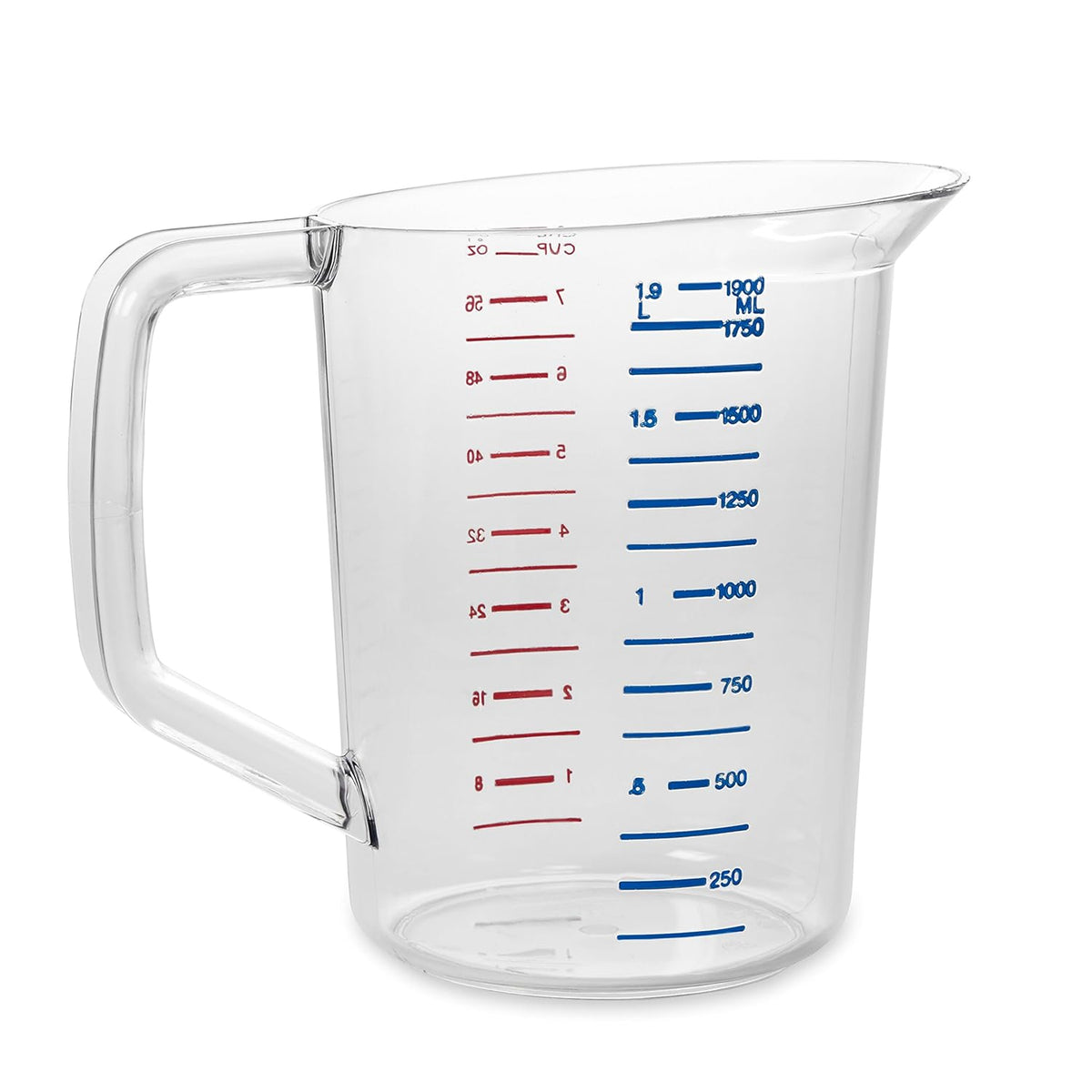 Dry Graduated Pitcher Graduated Pitcher 2L, Rubbermaid Break-Resistant | Baraco Kitchen ...