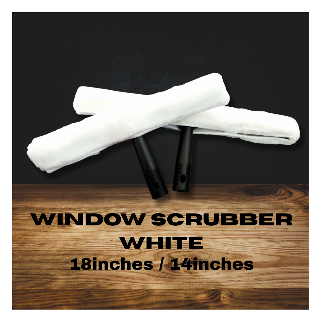 TheKitchenLead Window Glass Cleaning Scrubber WHITE