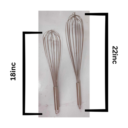 Wire Whisk 2pcs Stainless Steel Heavy Duty
