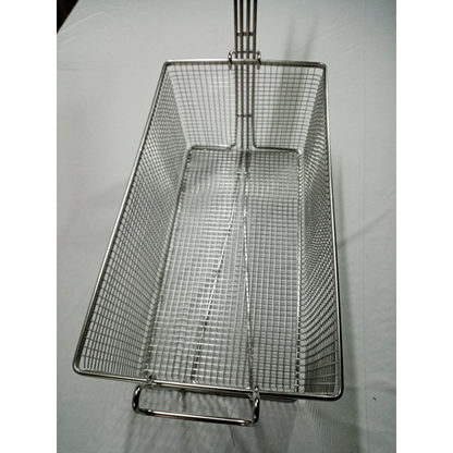 Fry Basket Full-Vat Segmented Stainless Steel 201 with clamp support