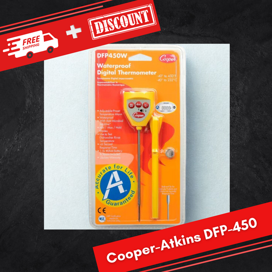 Cooper DFP450W Waterproof Digital Thermometer NSF Certified