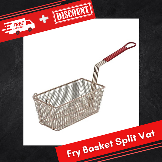 Fry Basket 2pcs 33.5x16.5x15cm Split-Vat Type