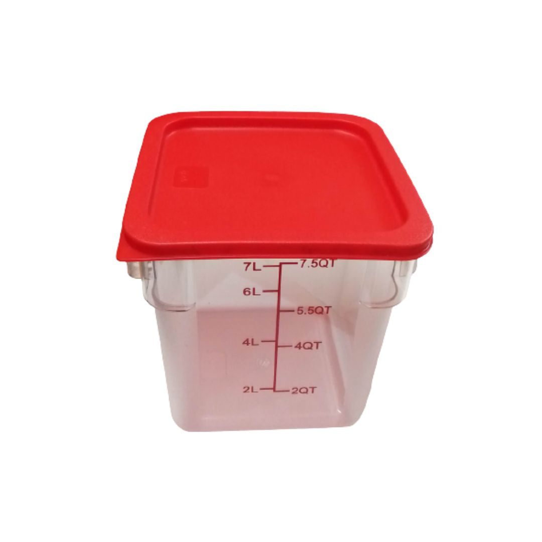Food Storage Container 7.5Q Restaurant Grade Red Label, 1pc