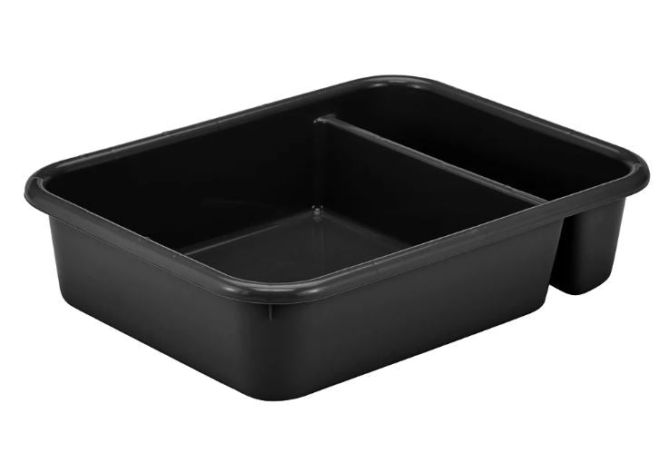Bussing Box CAMBRO  2-Compartment BLACK