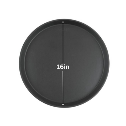 Round Tray 16inch CAMBRO Threadlite Black, 5pcs