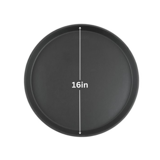 Round Tray 16inch CAMBRO Threadlite Black, 5pcs