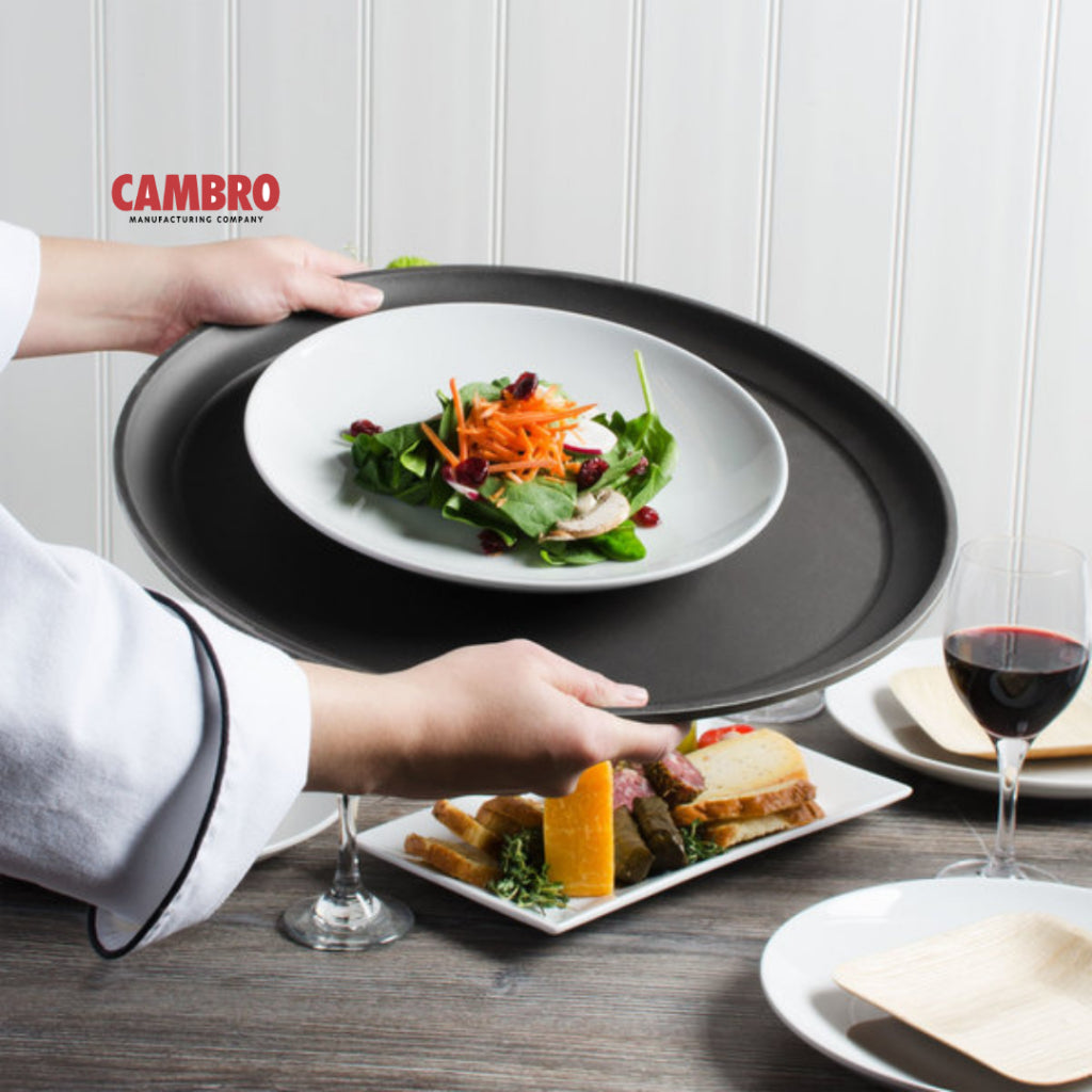 Cambro Round Tray 16inch Non-Slip Fiber Glass
